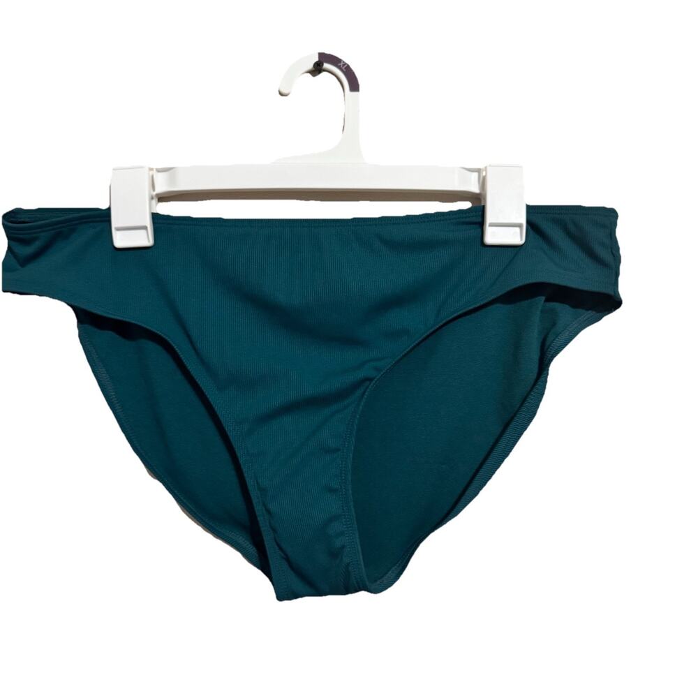 Shade & Shore Women's Shirred Side Hipster Bikini Bottom - Jungle Green XL